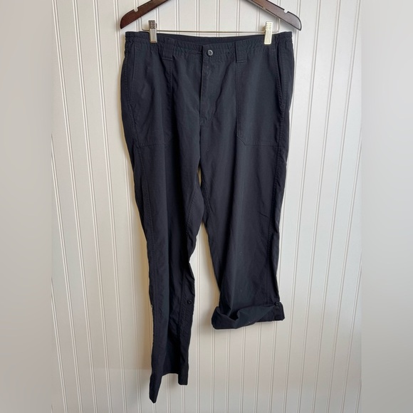 Patagonia convertible hiking pants black size womens 14 light weight R6 - Picture 1 of 4